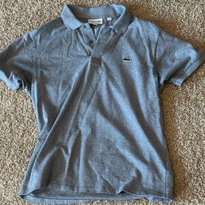 Lacoste Men’s Gray Polo Shirt - Classic Cotton Pique size 4 Medium